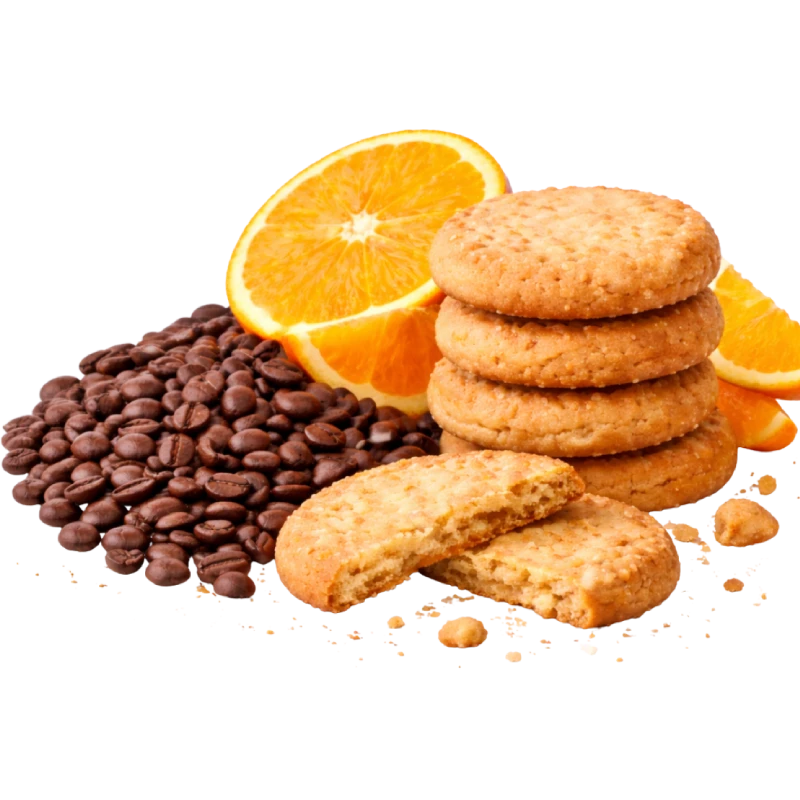 Café galleta Naranja grano
