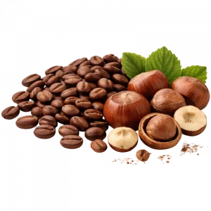Café avellanas granos