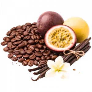 Café grano de Maracuya y Vainilla